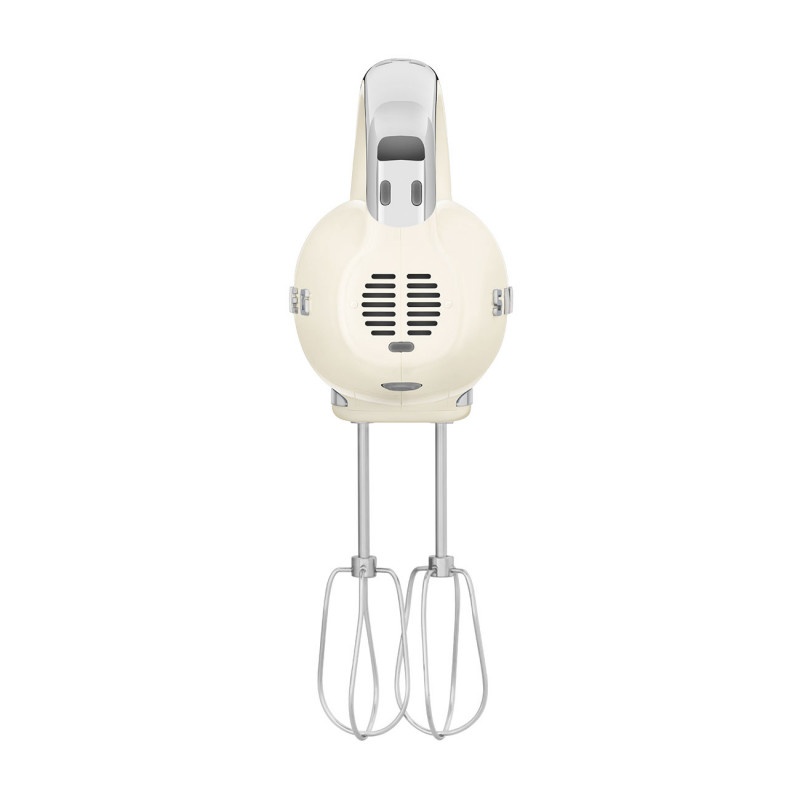 Mixer manual SMEG 50's Style HMF01CREU, 250 W, 9 viteze, funcție Turbo, afișaj LED ascuns, cronometru, accesorii, culoare crem