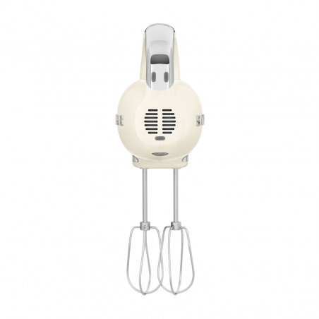 Mixer manual SMEG 50's Style HMF01CREU, 250 W, 9 viteze, funcție Turbo, afișaj LED ascuns, cronometru, accesorii, culoare crem