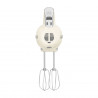 Mixer manual SMEG 50's Style HMF01CREU, 250 W, 9 viteze, funcție Turbo, afișaj LED ascuns, cronometru, accesorii, culoare crem