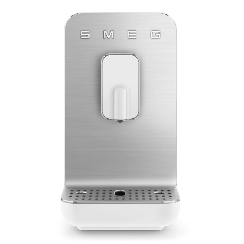 Mașină de espresso SMEG Collezione BCC11WHMEU, 1350 W, 19 bar, 1,4 l, 8 funcții, râșniță încorporată, albă