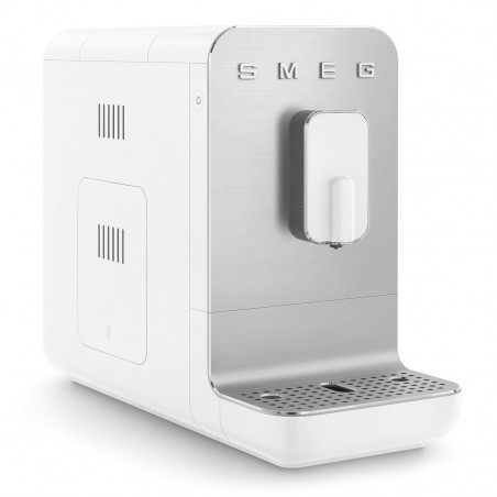 Mașină de espresso SMEG Collezione BCC11WHMEU, 1350 W, 19 bar, 1,4 l, 8 funcții, râșniță încorporată, albă