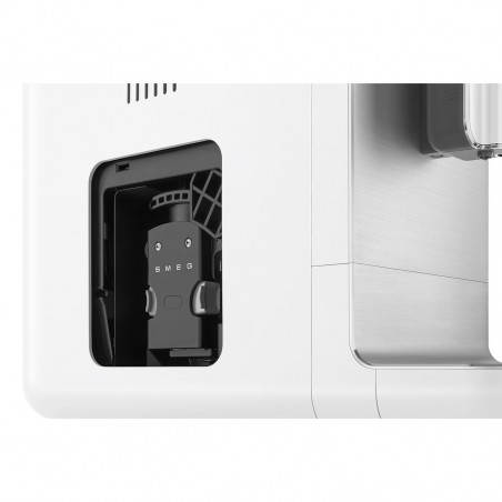 Mașină de espresso SMEG Collezione BCC11WHMEU, 1350 W, 19 bar, 1,4 l, 8 funcții, râșniță încorporată, albă