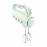 Mixer manual SMEG 50's Style HMF01PGEU, 250 W, 9 viteze, funcție Turbo, afișaj LED ascuns, cronometru, accesorii, verde