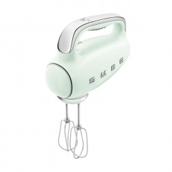 Mixer manual SMEG 50's Style HMF01PGEU, 250 W, 9 viteze, funcție Turbo, afișaj LED ascuns, cronometru, accesorii, verde