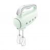 Mixer manual SMEG 50's Style HMF01PGEU, 250 W, 9 viteze, funcție Turbo, afișaj LED ascuns, cronometru, accesorii, verde
