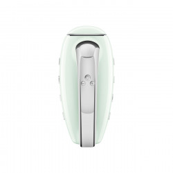 Mixer manual SMEG 50's Style HMF01PGEU, 250 W, 9 viteze, funcție Turbo, afișaj LED ascuns, cronometru, accesorii, verde