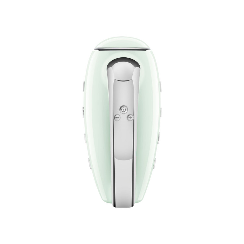 Mixer manual SMEG 50's Style HMF01PGEU, 250 W, 9 viteze, funcție Turbo, afișaj LED ascuns, cronometru, accesorii, verde