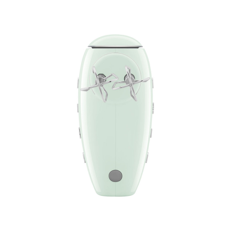Mixer manual SMEG 50's Style HMF01PGEU, 250 W, 9 viteze, funcție Turbo, afișaj LED ascuns, cronometru, accesorii, verde