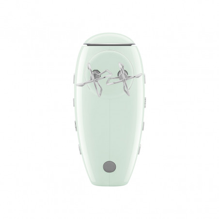 Mixer manual SMEG 50's Style HMF01PGEU, 250 W, 9 viteze, funcție Turbo, afișaj LED ascuns, cronometru, accesorii, verde