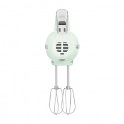 Mixer manual SMEG 50's Style HMF01PGEU, 250 W, 9 viteze, funcție Turbo, afișaj LED ascuns, cronometru, accesorii, verde