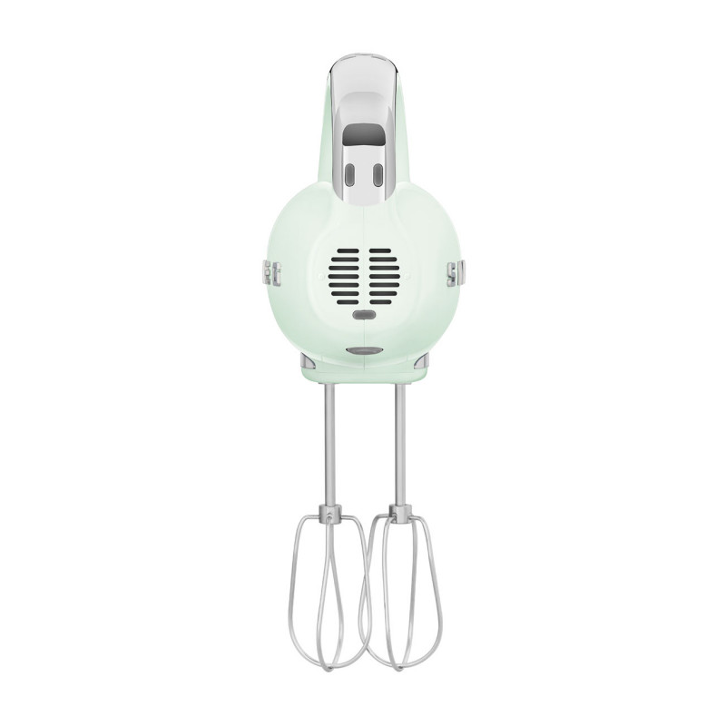 Mixer manual SMEG 50's Style HMF01PGEU, 250 W, 9 viteze, funcție Turbo, afișaj LED ascuns, cronometru, accesorii, verde