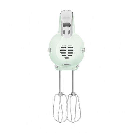 Mixer manual SMEG 50's Style HMF01PGEU, 250 W, 9 viteze, funcție Turbo, afișaj LED ascuns, cronometru, accesorii, verde