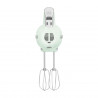 Mixer manual SMEG 50's Style HMF01PGEU, 250 W, 9 viteze, funcție Turbo, afișaj LED ascuns, cronometru, accesorii, verde