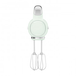 Mixer manual SMEG 50's Style HMF01PGEU, 250 W, 9 viteze, funcție Turbo, afișaj LED ascuns, cronometru, accesorii, verde