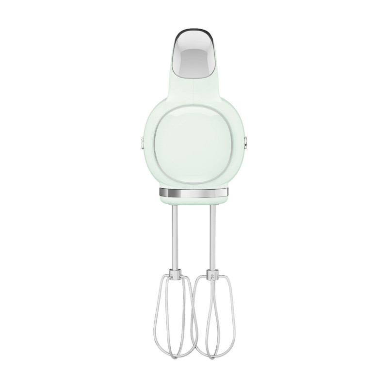 Mixer manual SMEG 50's Style HMF01PGEU, 250 W, 9 viteze, funcție Turbo, afișaj LED ascuns, cronometru, accesorii, verde
