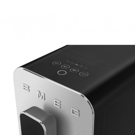 Mașină de espresso SMEG Collezione BCC11BLMEU, 1350 W, 19 bar, 1,4 l, 8 funcții, râșniță încorporată, negru
