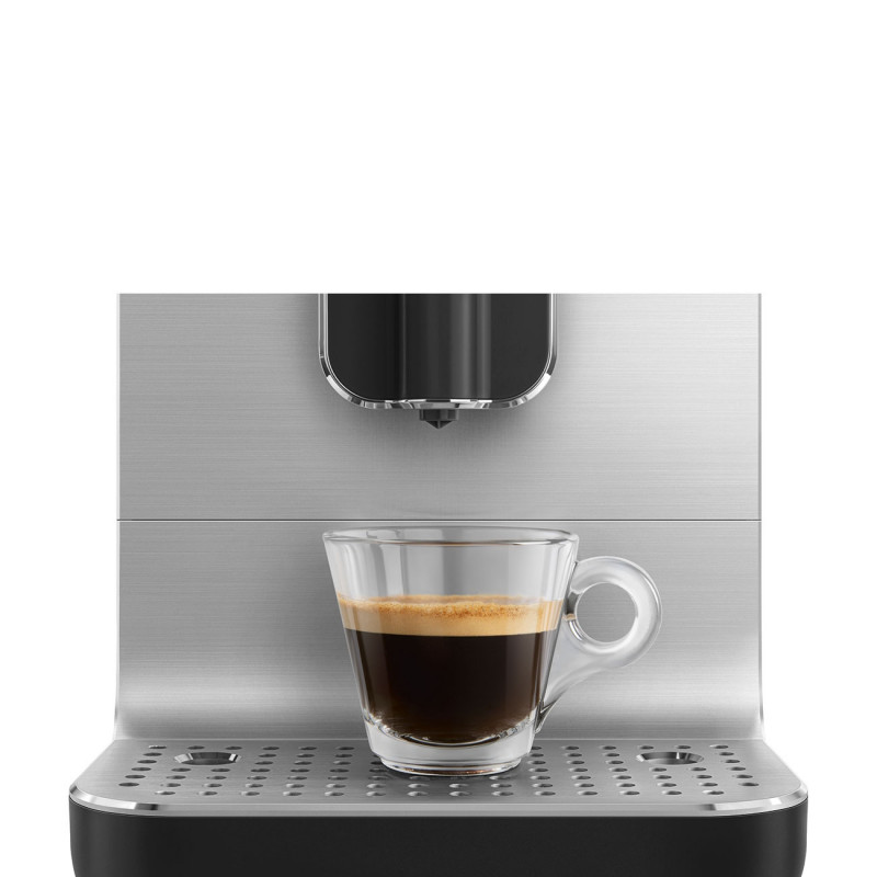 Mașină de espresso SMEG Collezione BCC11BLMEU, 1350 W, 19 bar, 1,4 l, 8 funcții, râșniță încorporată, negru
