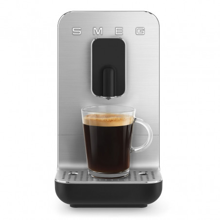 Mașină de espresso SMEG Collezione BCC11BLMEU, 1350 W, 19 bar, 1,4 l, 8 funcții, râșniță încorporată, negru