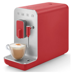 Espressor automat SMEG Collezione BCC02RDMEU, 1350 W, 19 bar, 1,4 l, 8 functii, Rasnita incorporata, Cafea boabe, Spumare lapte, Rosu