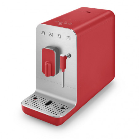 Espressor automat SMEG Collezione BCC02RDMEU, 1350 W, 19 bar, 1,4 l, 8 functii, Rasnita incorporata, Cafea boabe, Spumare lapte, Rosu