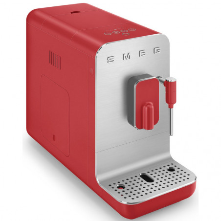 Espressor automat SMEG Collezione BCC02RDMEU, 1350 W, 19 bar, 1,4 l, 8 functii, Rasnita incorporata, Cafea boabe, Spumare lapte, Rosu