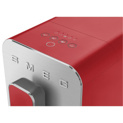 Espressor automat SMEG Collezione BCC02RDMEU, 1350 W, 19 bar, 1,4 l, 8 functii, Rasnita incorporata, Cafea boabe, Spumare lapte, Rosu