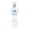 Mixer manual SMEG 50's Style HMF01PBEU, 250 W, 9 viteze, funcție Turbo, afișaj LED ascuns, cronometru, accesorii, albastru