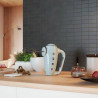 Mixer manual SMEG 50's Style HMF01PBEU, 250 W, 9 viteze, funcție Turbo, afișaj LED ascuns, cronometru, accesorii, albastru