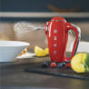 Mixer manual SMEG 50's Style HMF01RDEU, 250 W, 9 viteze, funcție Turbo, afișaj LED ascuns, cronometru, accesorii, roșu