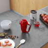 Mixer manual SMEG 50's Style HMF01RDEU, 250 W, 9 viteze, funcție Turbo, afișaj LED ascuns, cronometru, accesorii, roșu
