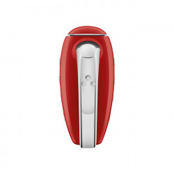 Mixer manual SMEG 50's Style HMF01RDEU, 250 W, 9 viteze, funcție Turbo, afișaj LED ascuns, cronometru, accesorii, roșu