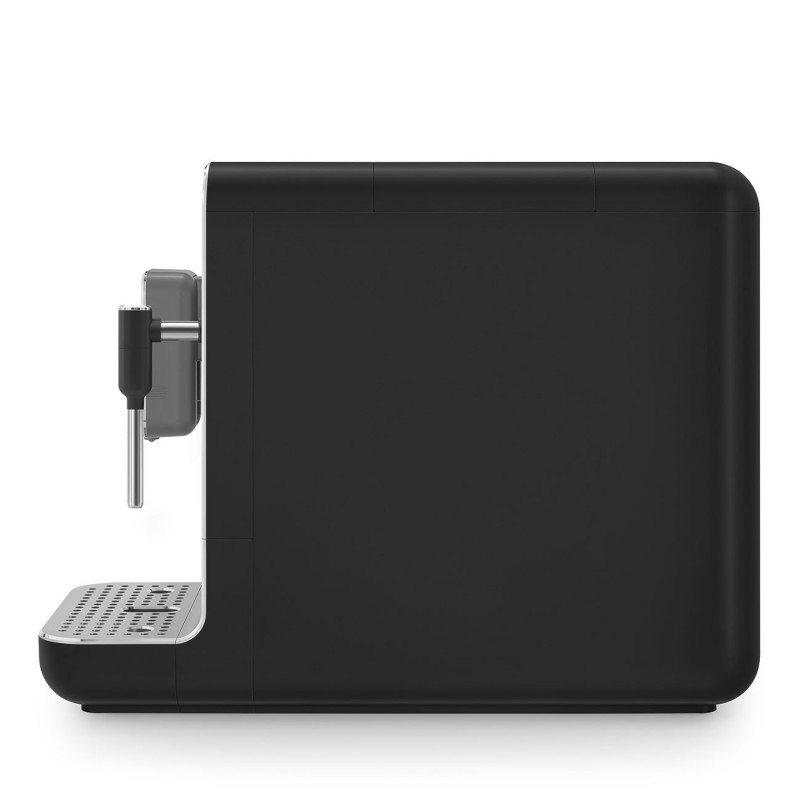 Mașină de espresso SMEG Collezione BCC12BLMEU, 1350 W, 19 bar, 1,4 l, 8 funcții, râșniță încorporată, duză de abur, negru