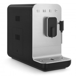 Mașină de espresso SMEG Collezione BCC12BLMEU, 1350 W, 19 bar, 1,4 l, 8 funcții, râșniță încorporată, duză de abur, negru