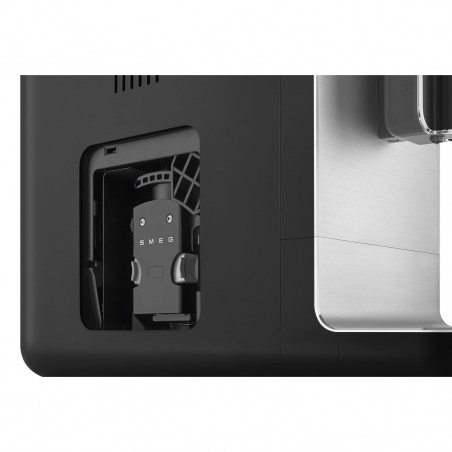Mașină de espresso SMEG Collezione BCC12BLMEU, 1350 W, 19 bar, 1,4 l, 8 funcții, râșniță încorporată, duză de abur, negru