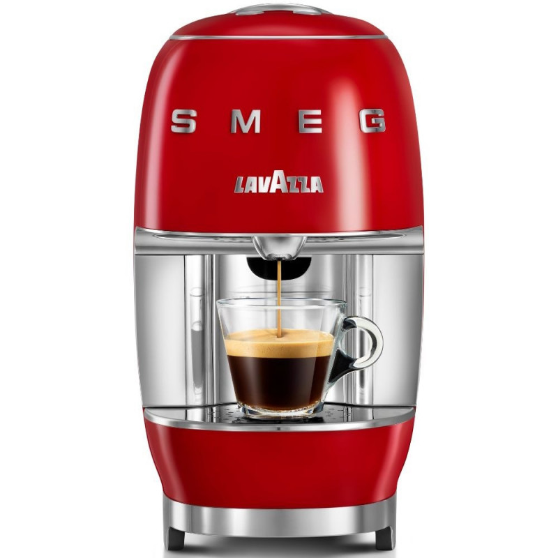 Mașină de espresso cu capsule SMEG Lavazza A Modo Mio LM200, 1250 W, 10 bar, 0,9 l, încălzire rapidă, roșu