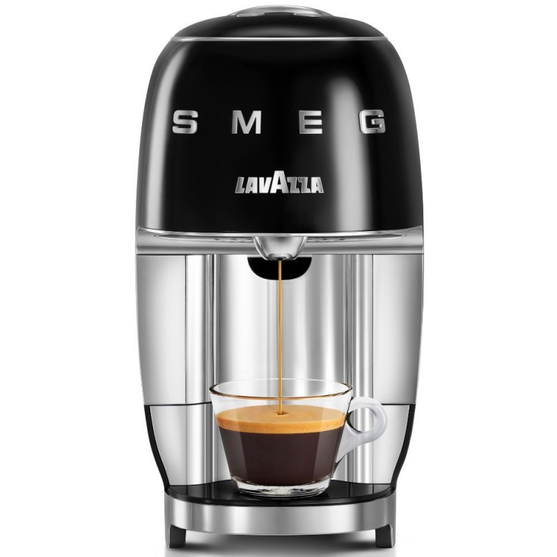 Mașină de espresso cu capsule SMEG Lavazza A Modo Mio LM200, 1250 W, 10 bar, 0,9 l, încălzire rapidă, negru