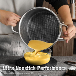 Set de oale Swiss Haus SH-ZG1012, 12 piese, Acoperire ceramica Sapphire, Cuptor pana la 260°C, Inductie, Argintiu