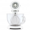 Mixer planetar SMEG SMF15WHEU, 1000 W, 4,8 l, 10 viteze, antrenare directă, picioare antiderapante, alb
