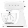 Mixer planetar SMEG SMF15WHEU, 1000 W, 4,8 l, 10 viteze, antrenare directă, picioare antiderapante, alb