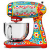 Mixer planetar SMEG Dolce & Gabbana SMF03DGEU, 800 W, 4,8 l, 10 viteze, funcție de pornire treptată, picioare antiderapante, multicolor