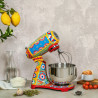 Mixer planetar SMEG Dolce & Gabbana SMF03DGEU, 800 W, 4,8 l, 10 viteze, funcție de pornire treptată, picioare antiderapante, multicolor