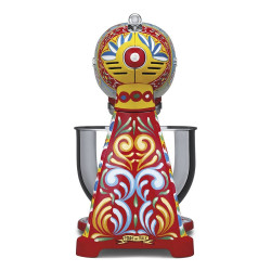 Mixer planetar SMEG Dolce & Gabbana SMF03DGEU, 800 W, 4,8 l, 10 viteze, funcție de pornire treptată, picioare antiderapante, multicolor