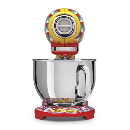 Mixer planetar SMEG Dolce & Gabbana SMF03DGEU, 800 W, 4,8 l, 10 viteze, funcție de pornire treptată, picioare antiderapante, multicolor