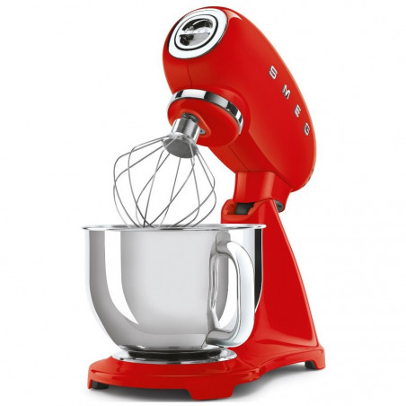 Mixer planetar SMEG SMF03RDEU, 800 W, 4,8 l, 10 viteze, funcție de pornire treptată, picioare antiderapante, roșu