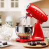 Mixer planetar SMEG SMF03RDEU, 800 W, 4,8 l, 10 viteze, funcție de pornire treptată, picioare antiderapante, roșu