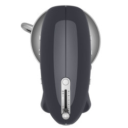 Mixer planetar SMEG SMF03GREU, 800 W, 4,8 l, 10 viteze, Functie de pornire treptata, Bol cu maner, Gri