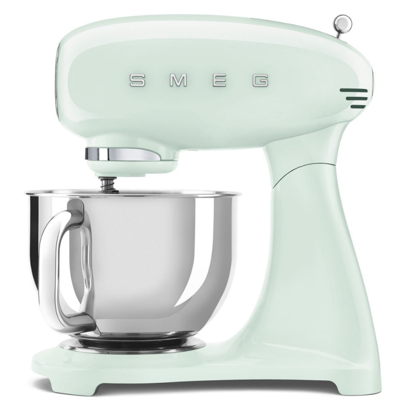 Mixer planetar SMEG SMF03PGEU, 800 W, 4,8 l, 10 viteze, funcție de pornire treptată, picioare antiderapante, verde pastel