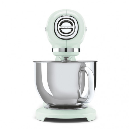 Mixer planetar SMEG SMF03PGEU, 800 W, 4,8 l, 10 viteze, funcție de pornire treptată, picioare antiderapante, verde pastel