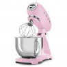 Mixer planetar SMEG SMF03PKEU, 800 W, 4,8 l, 10 viteze, funcție de pornire treptată, picioare antiderapante, roz