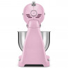 Mixer planetar SMEG SMF03PKEU, 800 W, 4,8 l, 10 viteze, funcție de pornire treptată, picioare antiderapante, roz